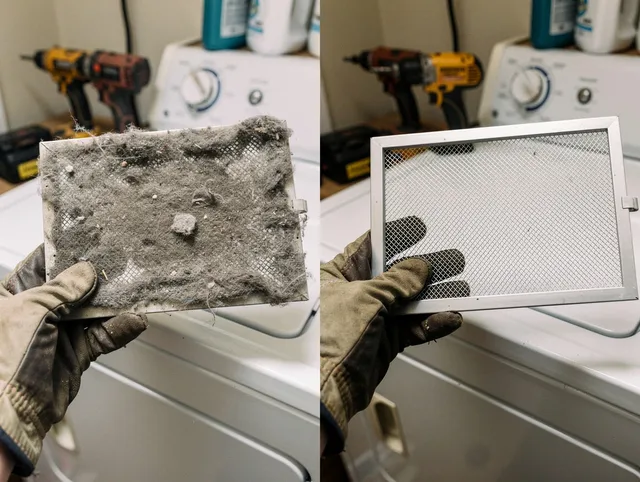 Professional lint trap cleaning by Lake Arrowhead Dryer Vent Cleaning in Lake Arrowhead