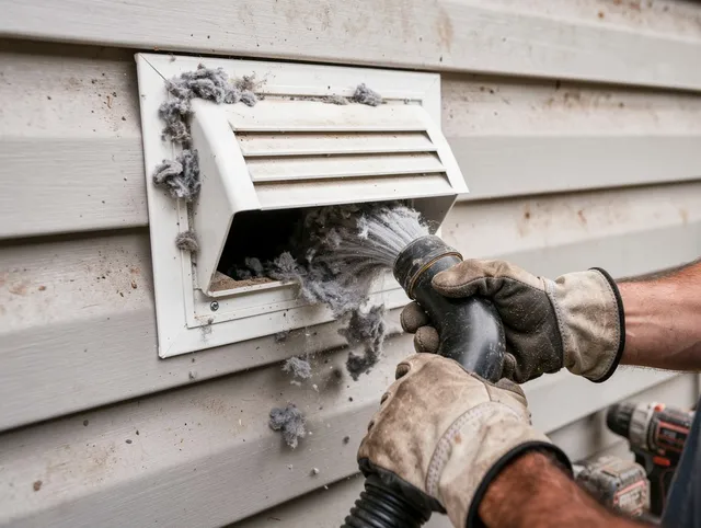 Professional dryer vent cleaning by Lake Arrowhead Dryer Vent Cleaning in Lake Arrowhead