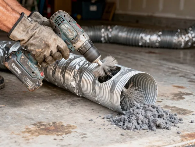 Professional duct cleaning by Lake Arrowhead Dryer Vent Cleaning in Lake Arrowhead